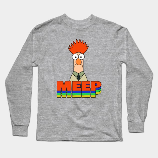 Beaker Meep Long Sleeve T-Shirt by liora natalia